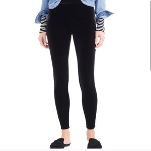 Black Jcrew velvet leggings